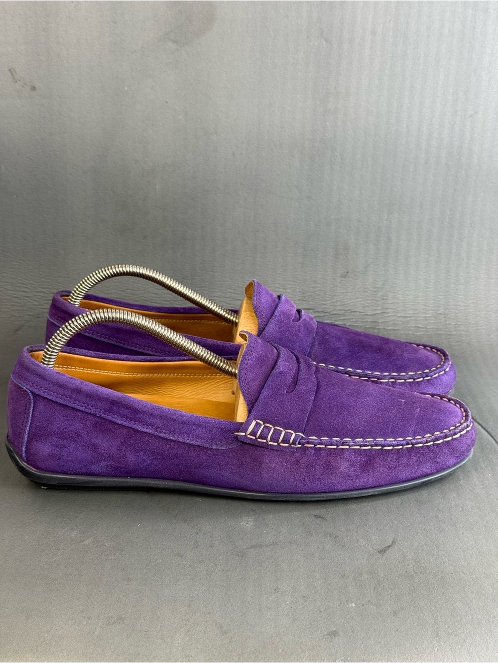 AUSTIN HELLER CUSTOM PURPLE DRIVERs loafer shoes men’s size 10.5